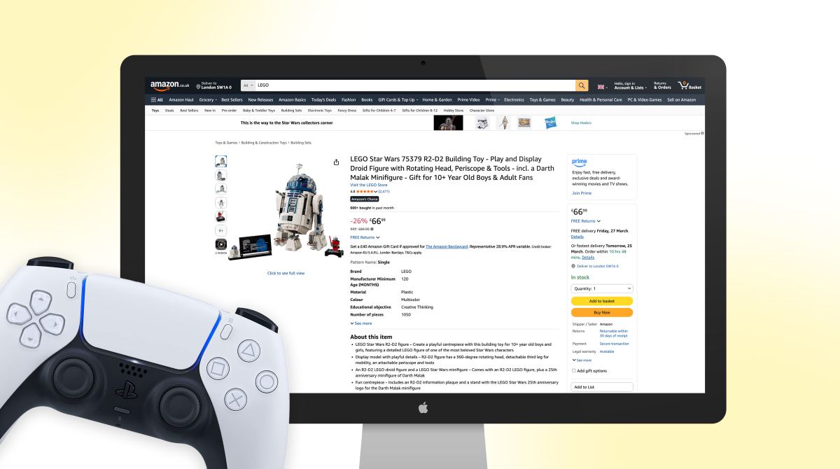 Lego Star Wars R2D2 on Amazon